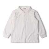 TARKER (ターカー) 鹿の子無地長袖白ポロシャツ | こどもの森e-shop | 詳細画像1