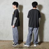 【WEB限定】ロゴプリント重ね着風長袖Ｔシャツ | こどもの森e-shop | 詳細画像9 