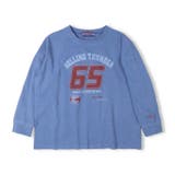 ブルー | 【WEB限定】ナンバーロゴプリント長袖Tシャツ | こどもの森e-shop