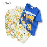 ホワイト | 動物柄半袖・長袖パジャマセット | こどもの森e-shop