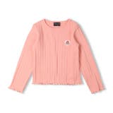 ピンク | 日本製ダディコワッペン付テレコ長袖Ｔシャツ | こどもの森e-shop