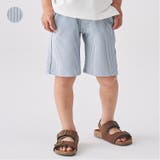 サッカーストライプ5分丈ハーフパンツ 90cm~130cm V33112 | こどもの森e-shop | 詳細画像1