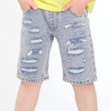 ダメージデニム5分丈ハーフパンツ 90cm~130cm V33116 | こどもの森e-shop | 詳細画像1