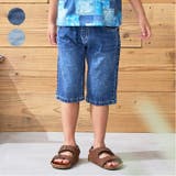 無地デニム6分丈ハーフパンツ | こどもの森e-shop | 詳細画像1