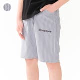 サッカーストライプ5分丈ハーフパンツ | こどもの森e-shop | 詳細画像1