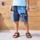 バンダナ柄切替デニムハーフパンツ | こどもの森e-shop | 詳細画像1