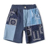 バンダナ柄切替デニムハーフパンツ | こどもの森e-shop | 詳細画像2