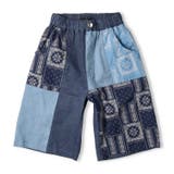 バンダナ柄切替デニムハーフパンツ | こどもの森e-shop | 詳細画像2