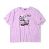 パープル | 【WEB限定】車かすれプリントTシャツ | こどもの森e-shop