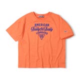 オレンジ | 【WEB限定】フロッキープリントTシャツ | こどもの森e-shop