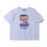 サックス | 【WEB限定】車プリントTシャツ | こどもの森e-shop