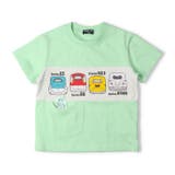 グリーン | 新幹線電車プリント切符付半袖Ｔシャツ | こどもの森e-shop