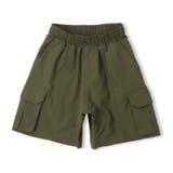 カーキグリーン | 無地カーゴハーフパンツ | こどもの森e-shop