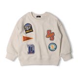 オフホワイト | ワッペン付裏毛トレーナー | こどもの森e-shop