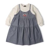 ダディコ刺繍ドッキング裏毛長袖ワンピース | こどもの森e-shop | 詳細画像2 