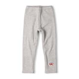 グレー | 日本製ダディコワッペン付爆温裏起毛レギンス | こどもの森e-shop