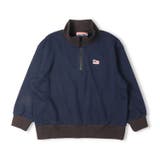 ネイビー | 【ネット限定】ハーフジップ裏毛トレーナー | こどもの森e-shop