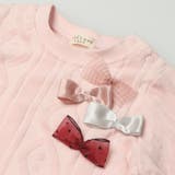 リボン付ベロアジャガード長袖ワンピース | こどもの森e-shop | 詳細画像3