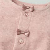 パイル起毛リボン付き長袖カーディガン 80cm，90cm W62401 | こどもの森e-shop | 詳細画像6 