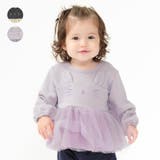 ねこ・うさぎデザイン裾チュール裏毛トレーナー | こどもの森e-shop | 詳細画像1 