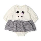 パンダ・うさぎアップリケスカート付ロンパース | こどもの森e-shop | 詳細画像3 