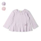 動物耳付パターンメッシュ長袖Ｔシャツ | こどもの森e-shop | 詳細画像1 