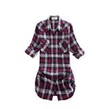 チェック20 | チェック シャツ ロングシャツ レディース 大きいサイズ チェックネルシャツ | MATCH麻吉