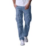 6540インディゴ | カーゴパンツ メンズ 大きいサイズ メンズ カーゴパンツ 作業服 ミリタリー | MATCH麻吉