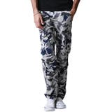 ブルー迷彩 | カーゴパンツ メンズ 大きいサイズ 迷彩 カーゴパンツ 作業服 ミリタリー | MATCH麻吉