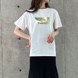 箔プリントオーバーサイズTシャツ | me Jane | 詳細画像2