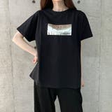 箔プリントオーバーサイズTシャツ | me Jane | 詳細画像32