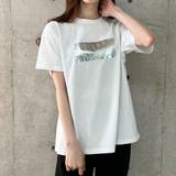 箔プリントオーバーサイズTシャツ | me Jane | 詳細画像44