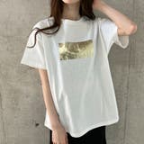 箔プリントオーバーサイズTシャツ | me Jane | 詳細画像5