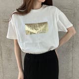 箔プリントオーバーサイズTシャツ | me Jane | 詳細画像6