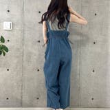 ライトオンデニムウエストドロストオールインワン | me Jane | 詳細画像18