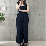 ライトオンデニムウエストドロストオールインワン | me Jane | 詳細画像27