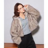 ライトベージュ | フェイクファーショート丈ジャケット | me Jane