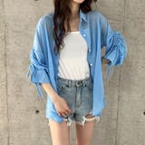 袖シャーリングシアーシャツ | me Jane | 詳細画像34 