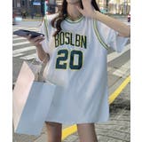 バスケビブス風タンクトップドッキングTシャツ | me Jane | 詳細画像13