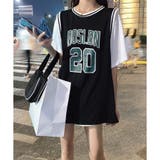 バスケビブス風タンクトップドッキングTシャツ | me Jane | 詳細画像6
