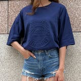 ネービー | CLASSICエンボスTシャツ | me Jane