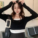 レイヤード風オープンショルダーTOPS | me Jane | 詳細画像8