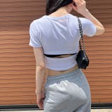 ホワイト | バックカットアウトちびT | me Jane