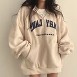 ハーフジップロゴ入りボアプルパーカー | me Jane | 詳細画像10