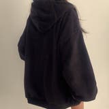 ハーフジップロゴ入りボアプルパーカー | me Jane | 詳細画像11