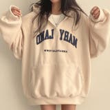 ハーフジップロゴ入りボアプルパーカー | me Jane | 詳細画像12