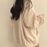 ハーフジップロゴ入りボアプルパーカー | me Jane | 詳細画像16