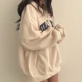 ハーフジップロゴ入りボアプルパーカー | me Jane | 詳細画像17