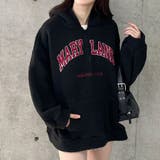 ハーフジップロゴ入りボアプルパーカー | me Jane | 詳細画像22