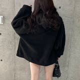 ハーフジップロゴ入りボアプルパーカー | me Jane | 詳細画像27